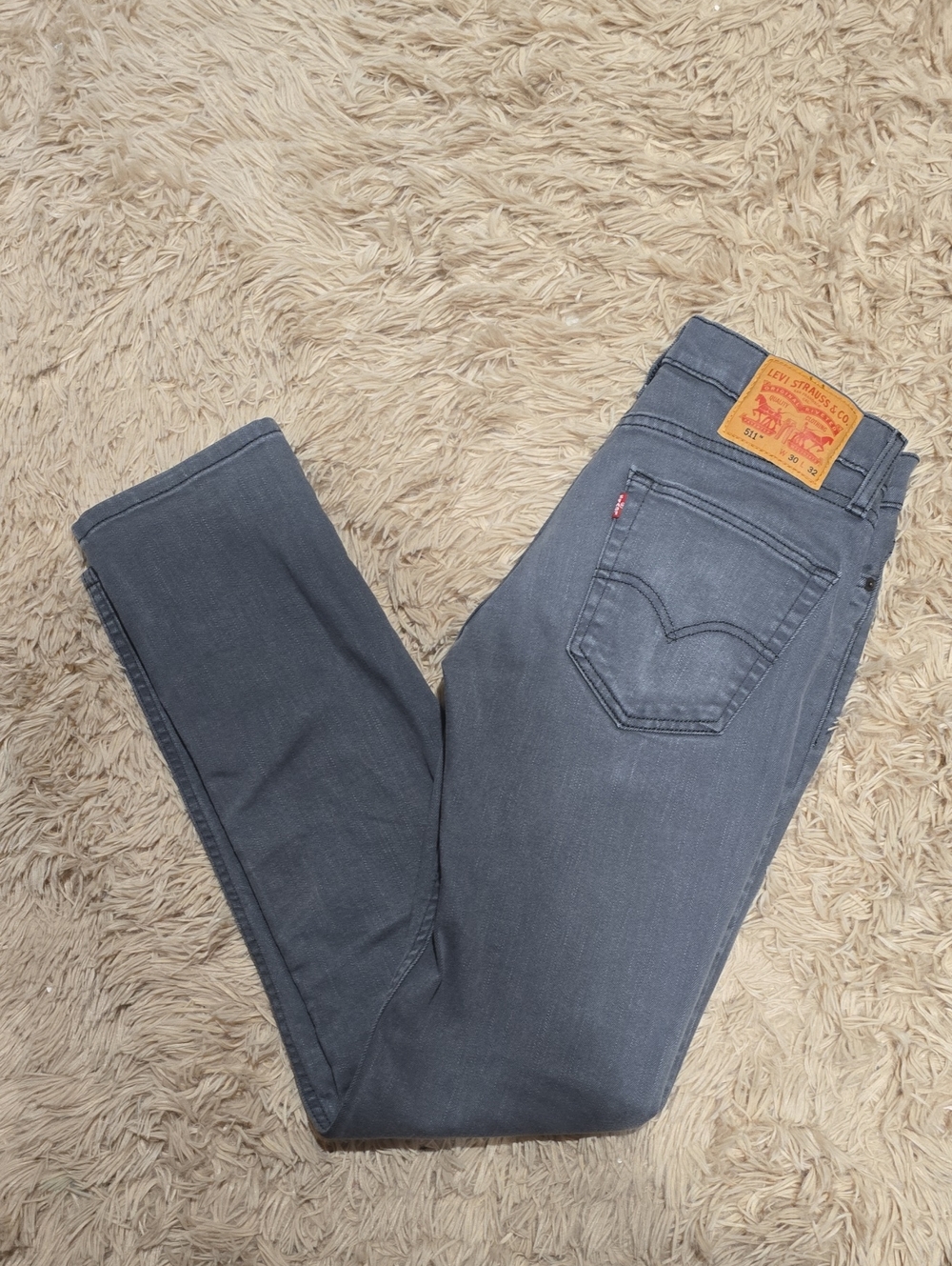 Levi's 511 Men's Charcoal Gray Jeans 30W/32L